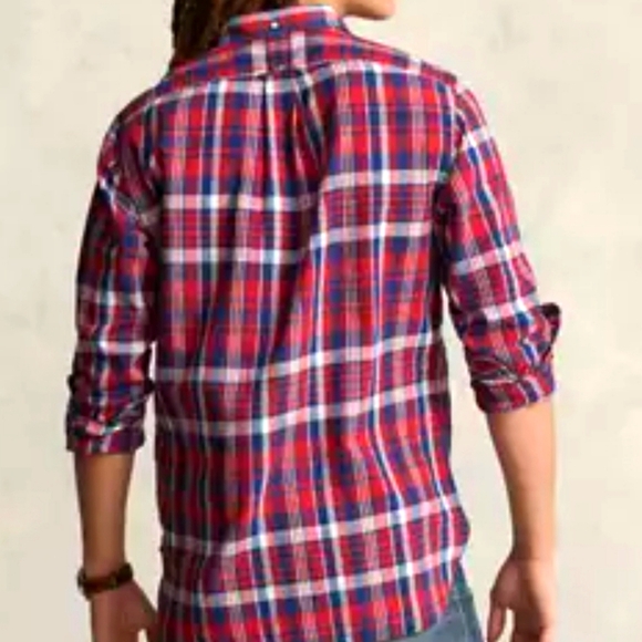 NWT Men's Ralph Lauren Polo Madras Classic-fit Popover Shirt - Picture 10 of 12